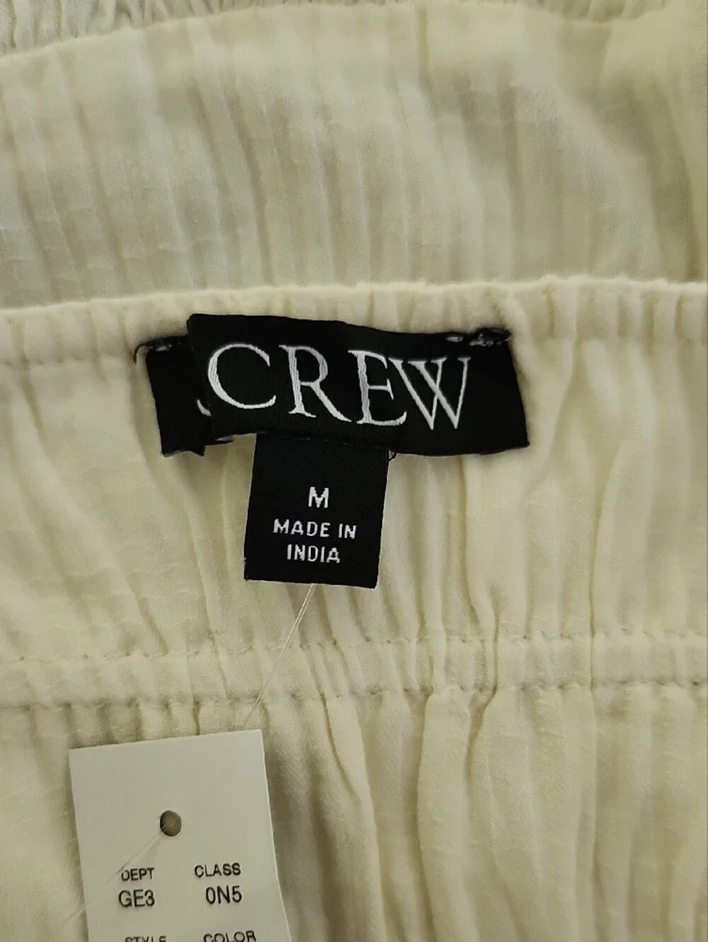 J. Crew Ivory Airy Gauze Tiered Maxi Dress - NWT